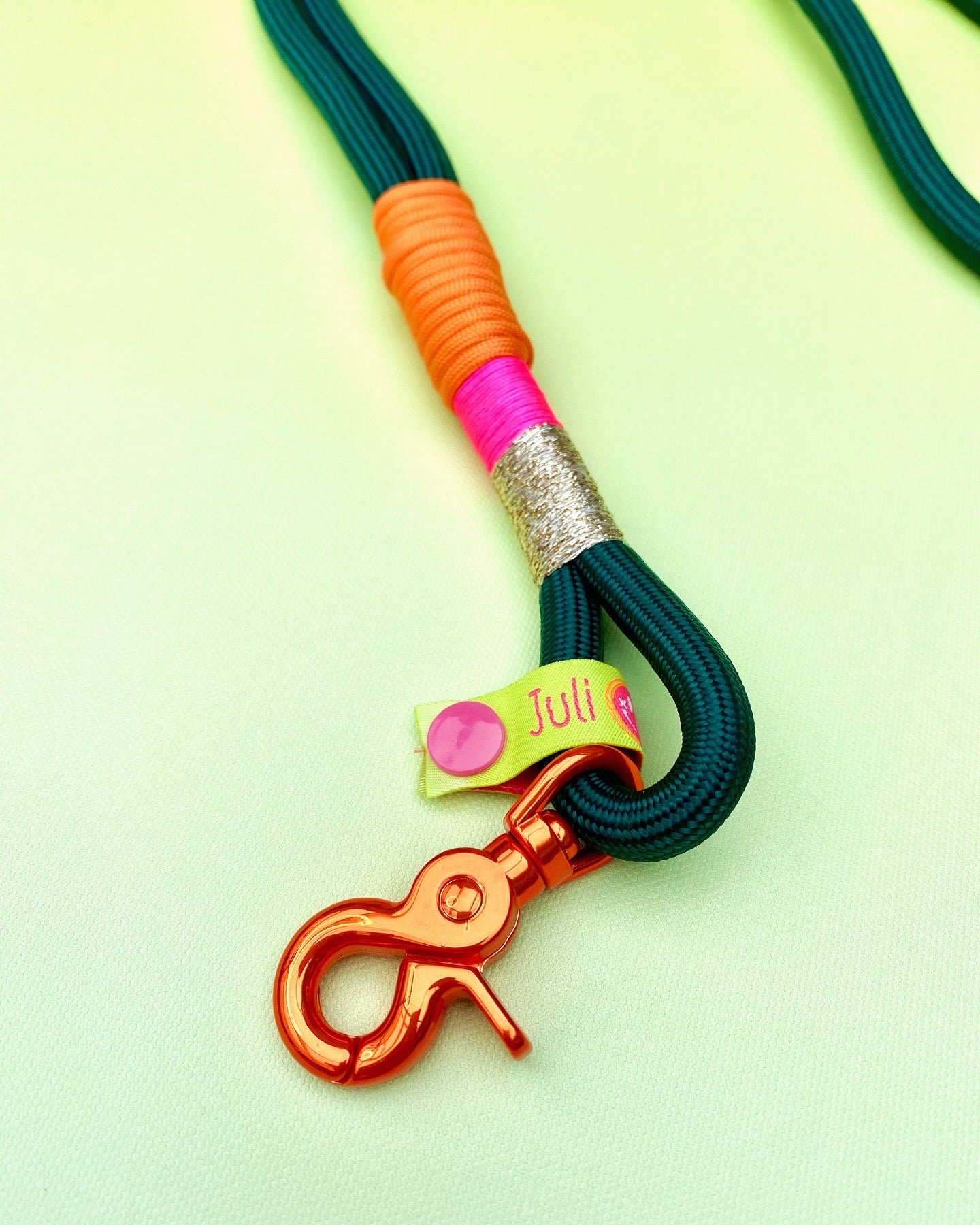 Handyband oder Schlüsselband Pumpkin spice aus Paracord & Segeltau