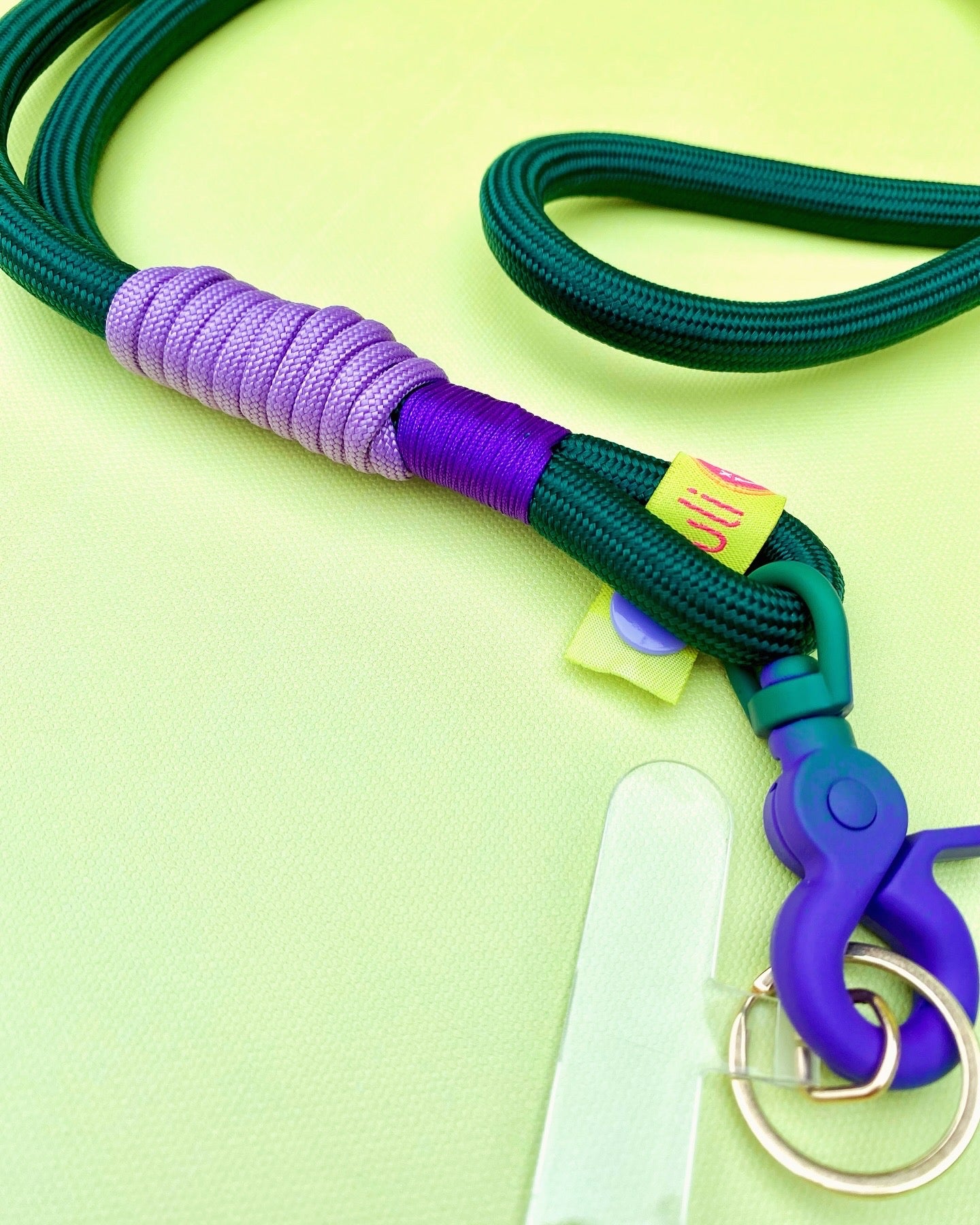 Handyband oder Schlüsselband Tannenwald aus Paracord & Segeltau