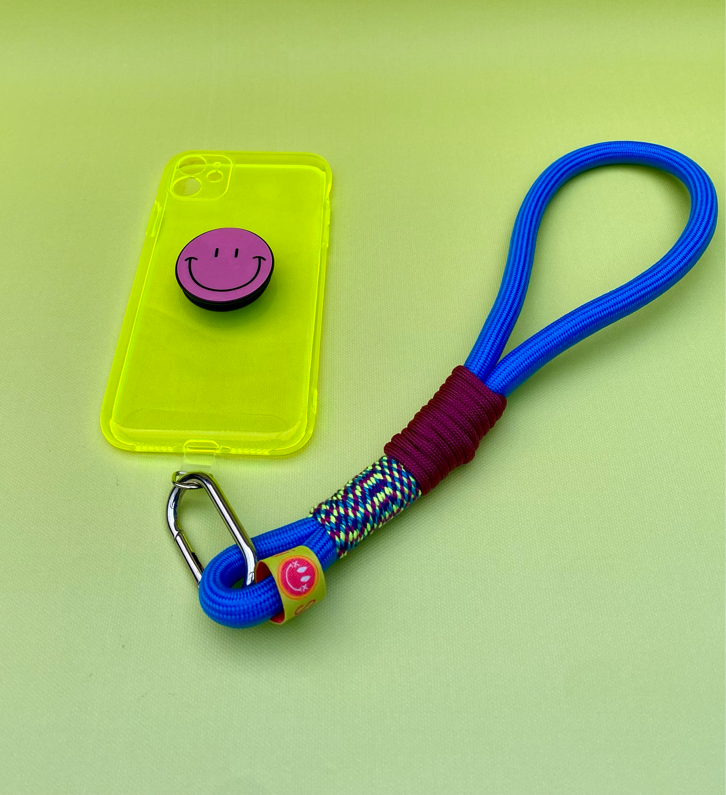 Handycharm und Schlüsselanhänger Blueberry aus Paracord & Segeltau