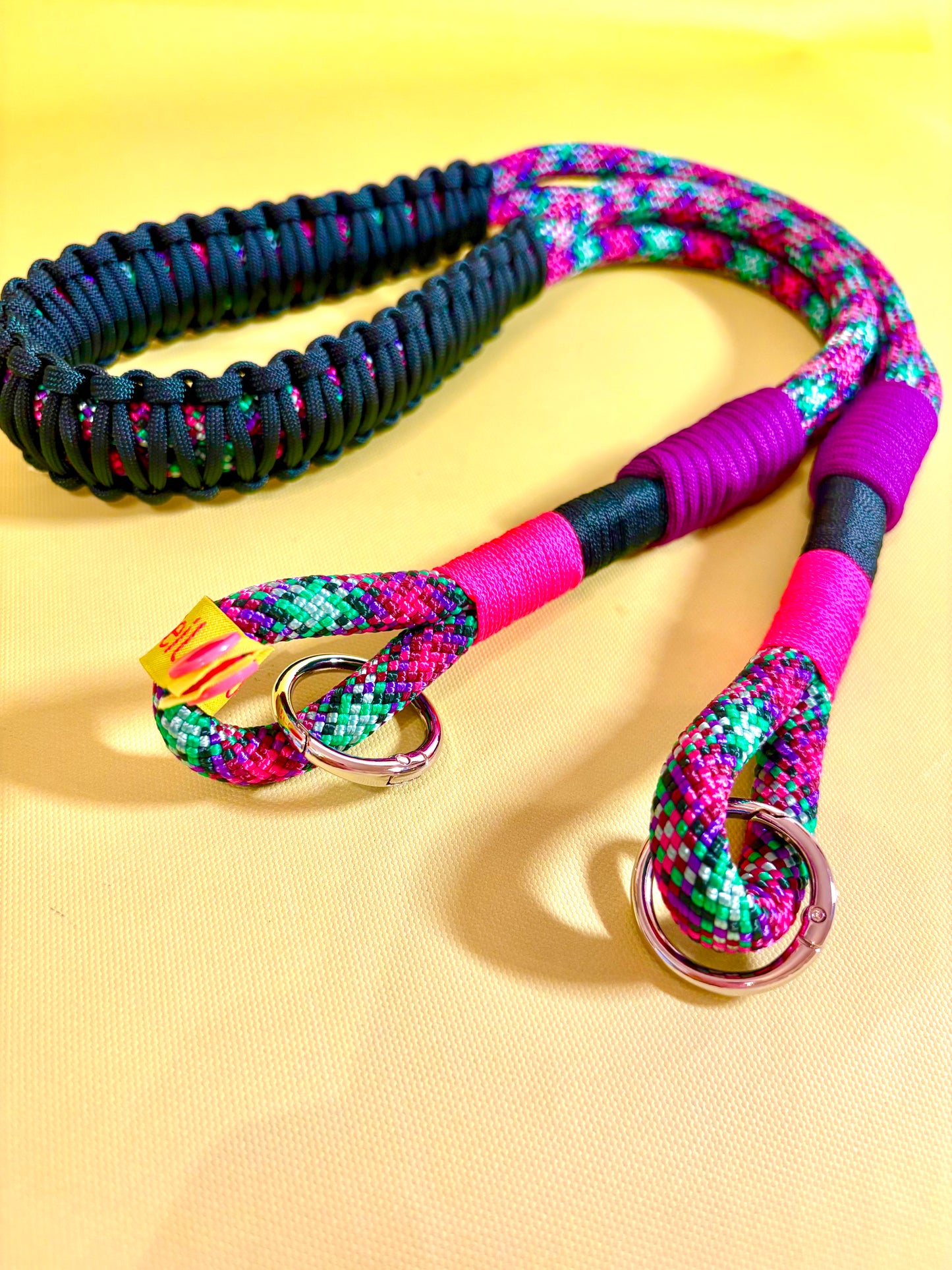 Taschengurt Beere meets Karo aus Segeltau & Paracord