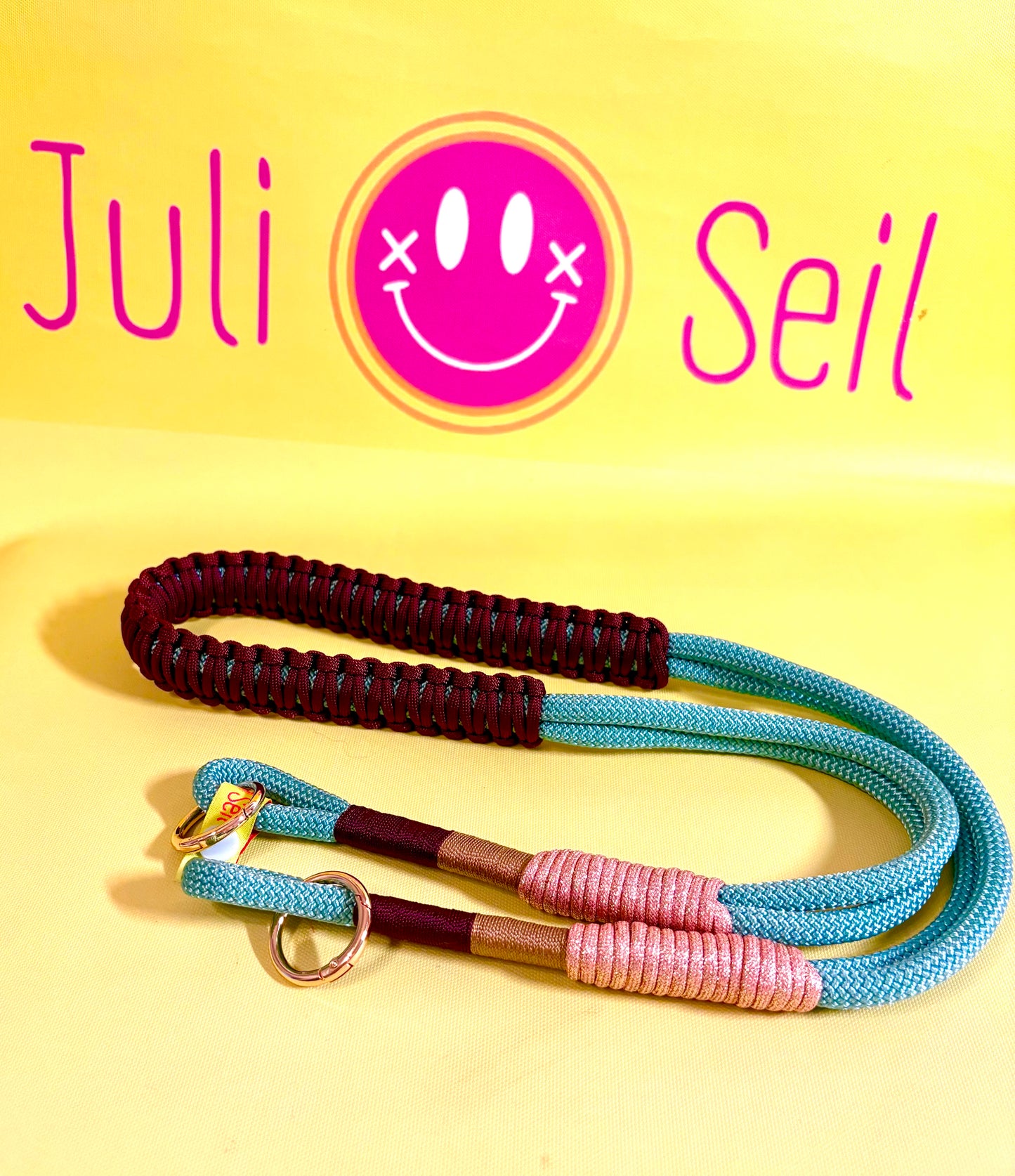 Taschengurt Eukalyptus meets Kastanie aus Tauseil & Paracord