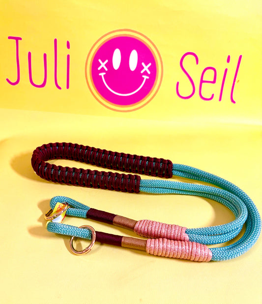 Taschengurt Eukalyptus meets Kastanie aus Tauseil & Paracord