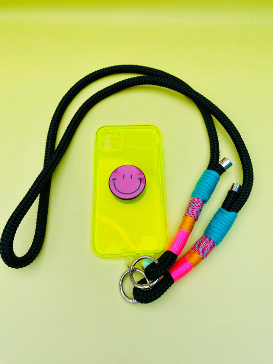 Handykette Funky 90s aus Paracord & Segeltau