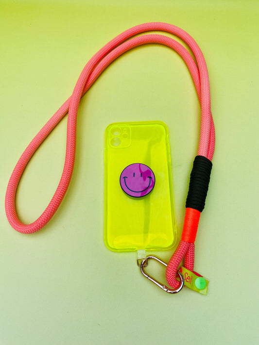 Handyband oder Schlüsselband Flamingo im Herbst aus Paracord & Segeltau