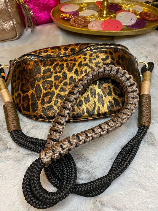 Taschengurt Leopard aus Paracord & Segeltau