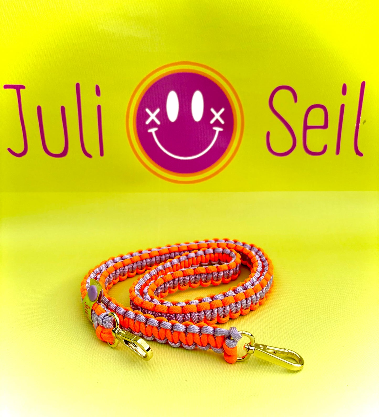 Handykette Makramee Lavender Sour aus Paracord