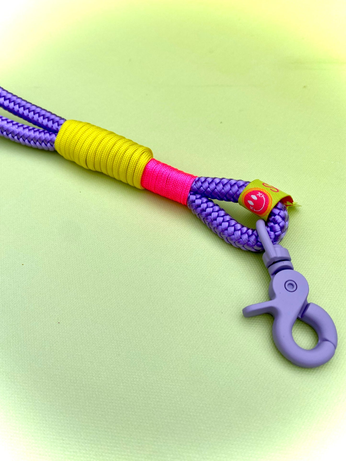 Handycharm und Schlüsselanhänger Heidelbeere-Zitrone aus Paracord & Segeltau