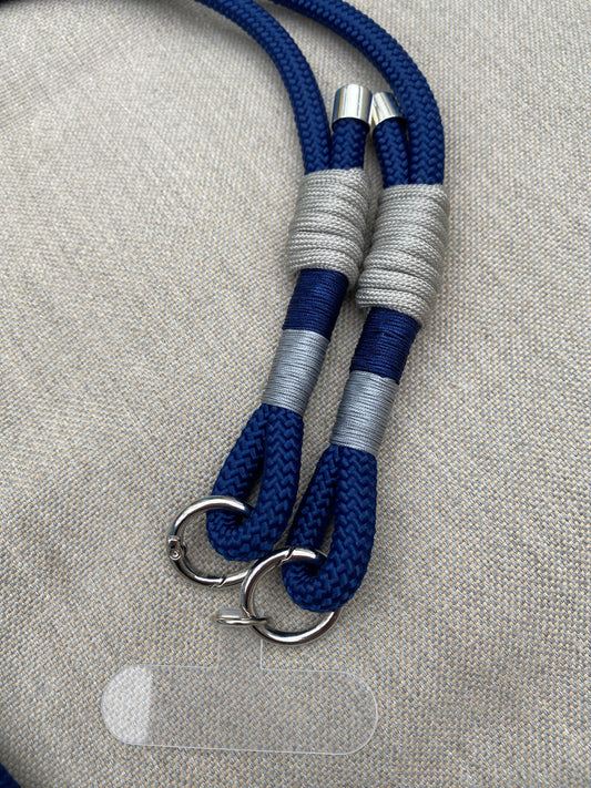 Handykette Snowflake aus Paracord & Segeltau