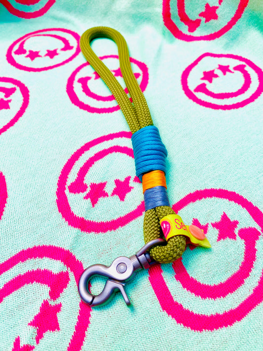 Handycharm und Schlüsselanhänger Waldtag aus Paracord & Segeltau