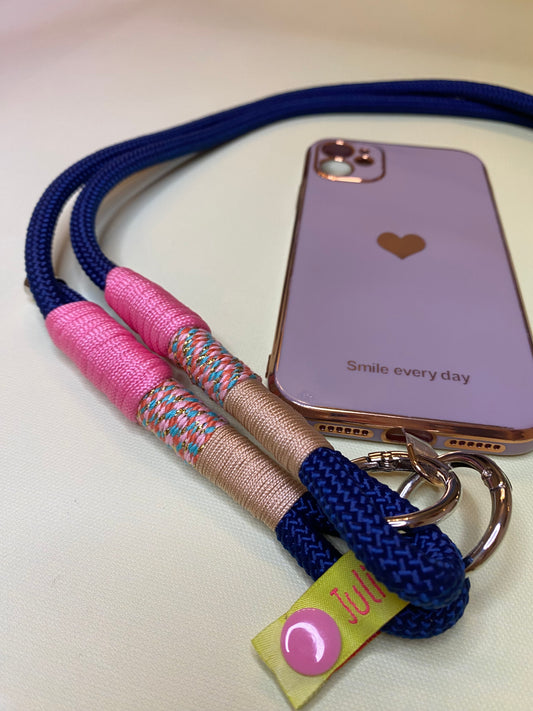 Handykette Pastel Mix aus Paracord & Segeltau