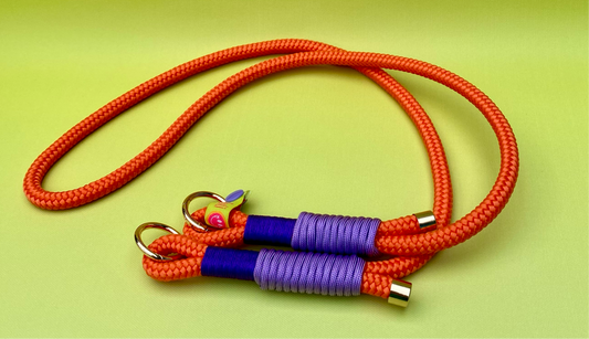 Handykette Orange Purple on fire aus Paracord & Segeltau