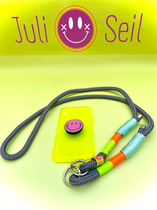 Handykette Pfefferminz-Mango aus Paracord & Segeltau