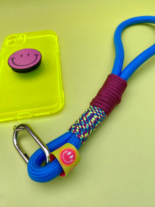 Handycharm und Schlüsselanhänger Blueberry aus Paracord & Segeltau