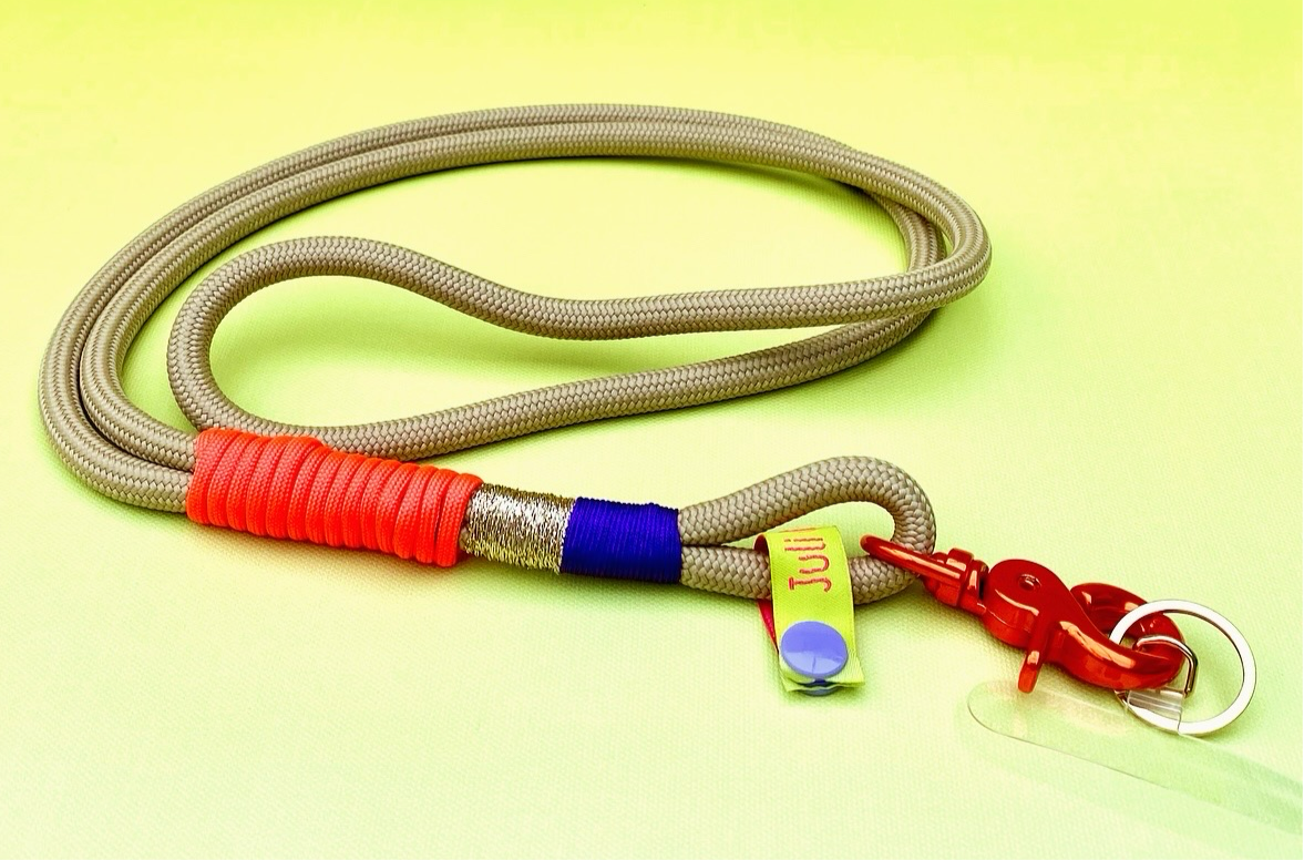 Handyband oder Schlüsselband Touch of Orange aus Paracord & Segeltau