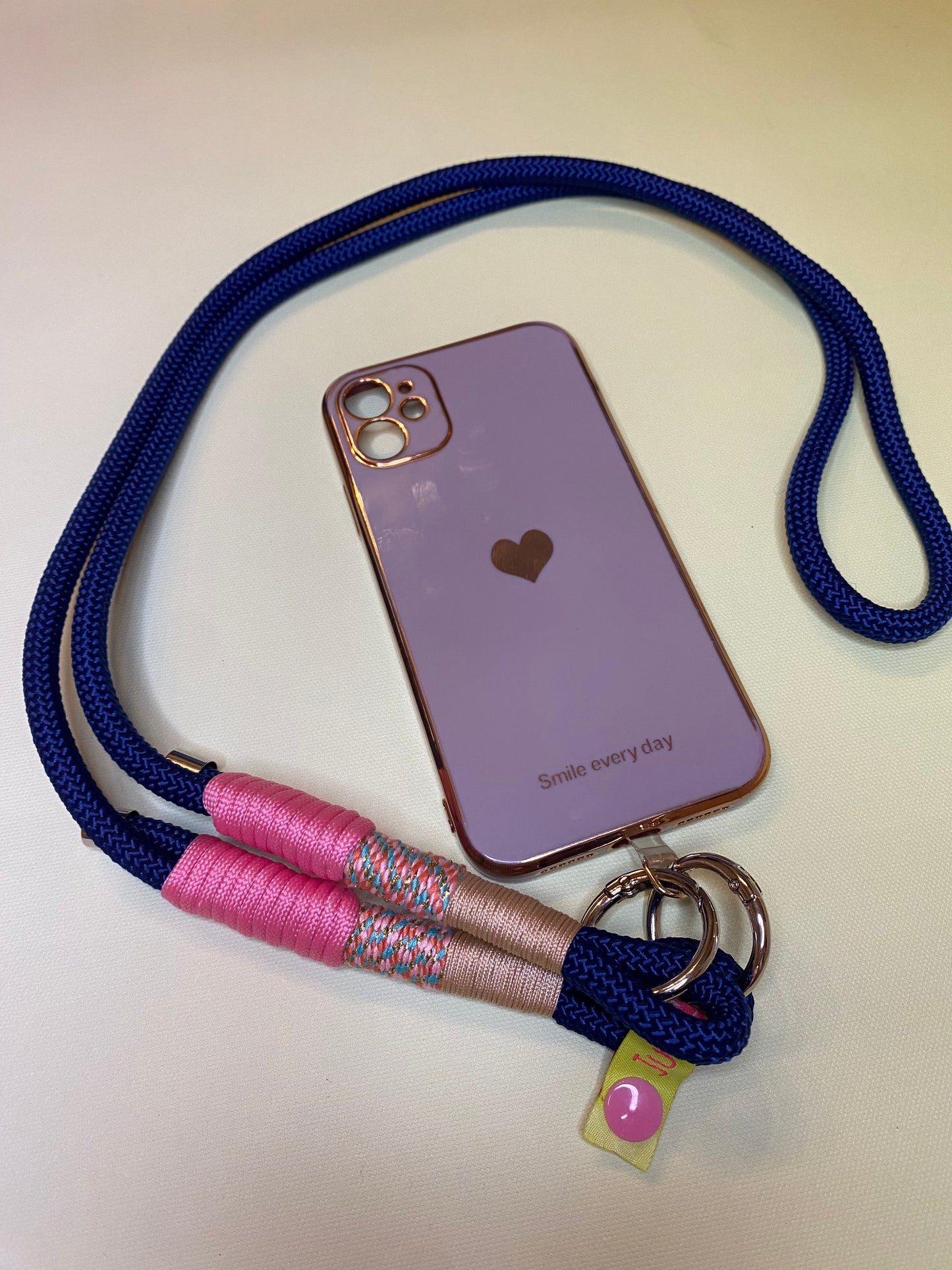 Handykette Pastel Mix aus Paracord & Segeltau