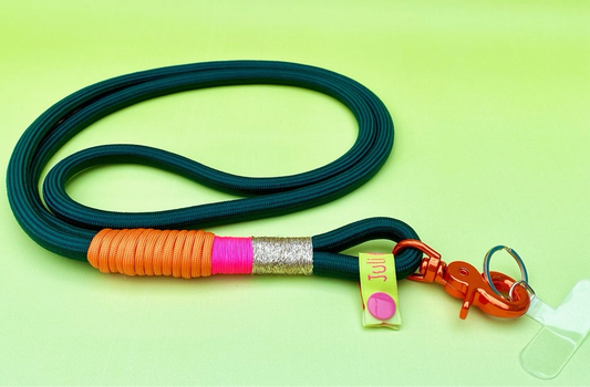 Handyband oder Schlüsselband Pumpkin spice aus Paracord & Segeltau