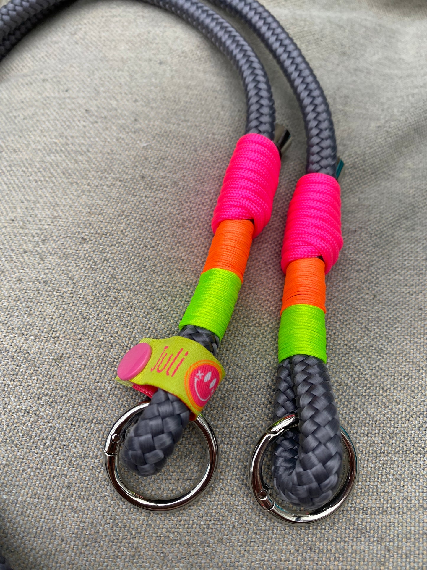Handykette Pop up Neon aus Paracord & Segeltau