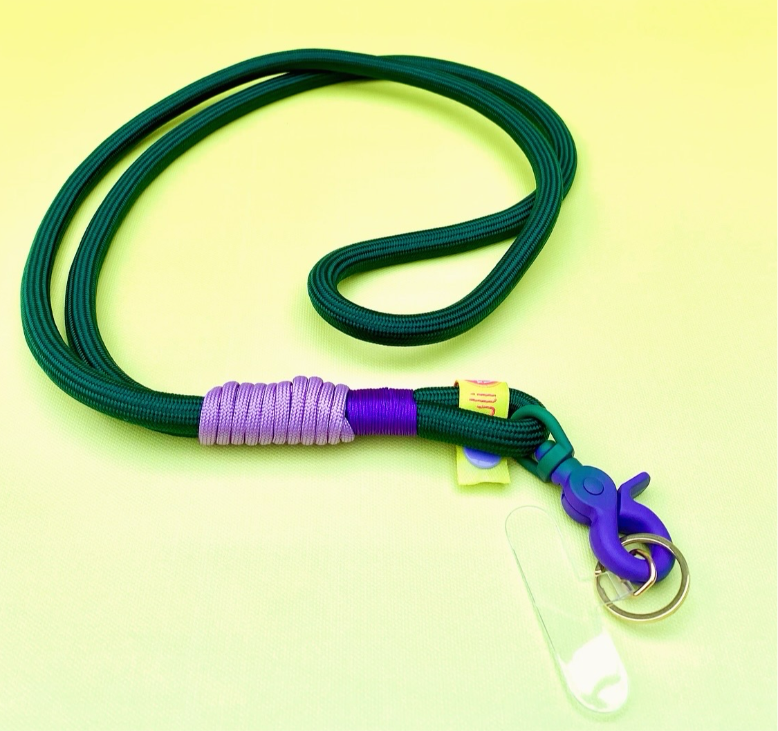 Handyband oder Schlüsselband Tannenwald aus Paracord & Segeltau