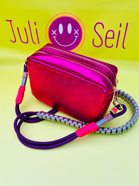 Taschengurt Funky lila aus Paracord & Segeltau